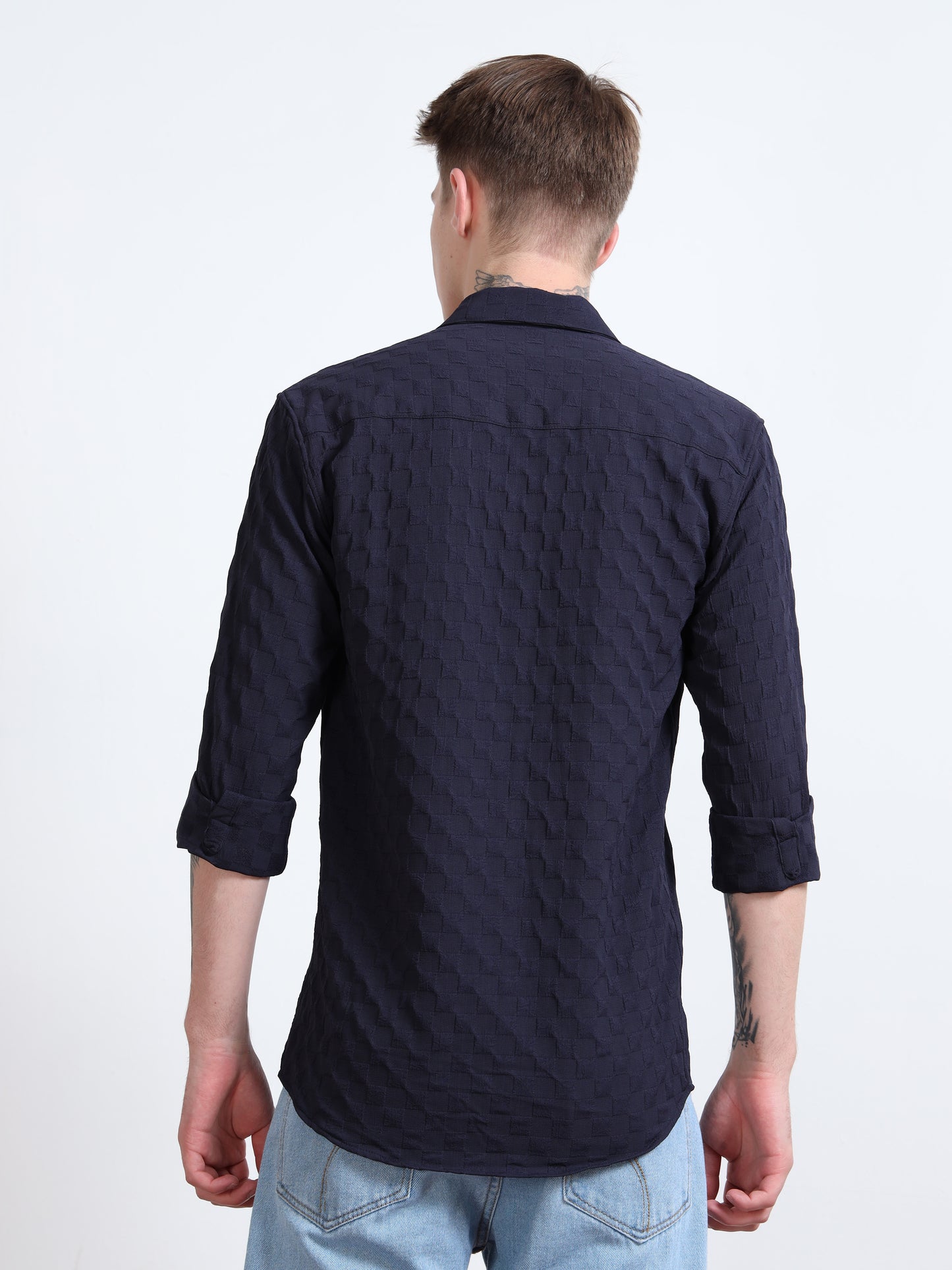 Ebony Clay Texture Shirt for Men