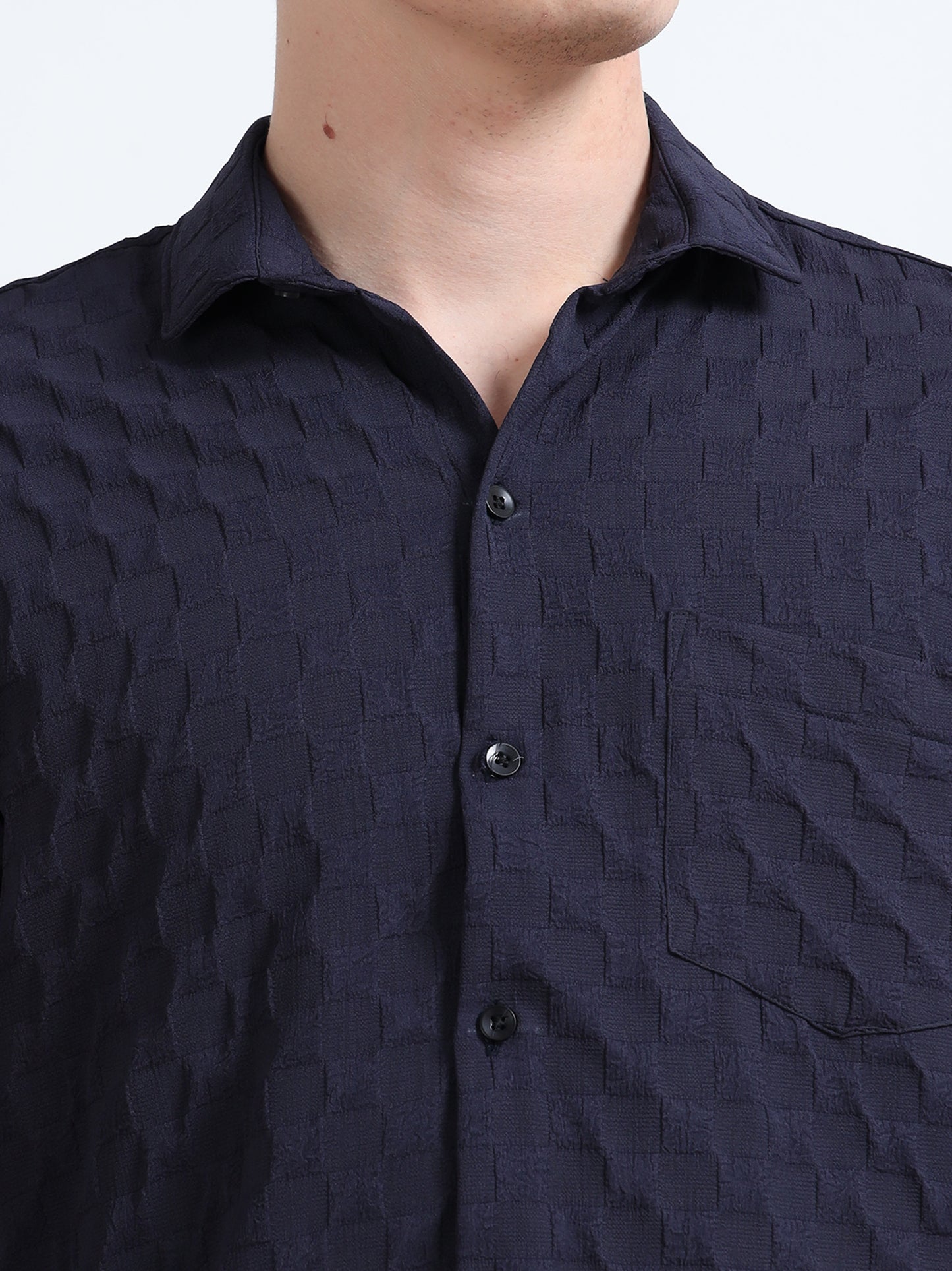 Ebony Clay Texture Shirt for Men