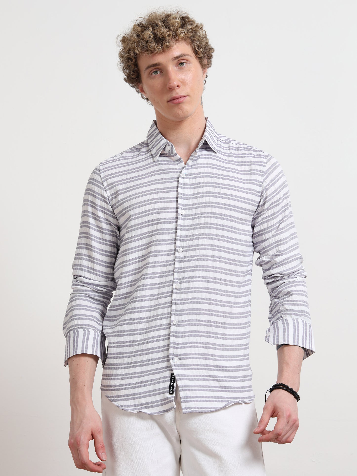 Ash Full sleeve Strips Shirts