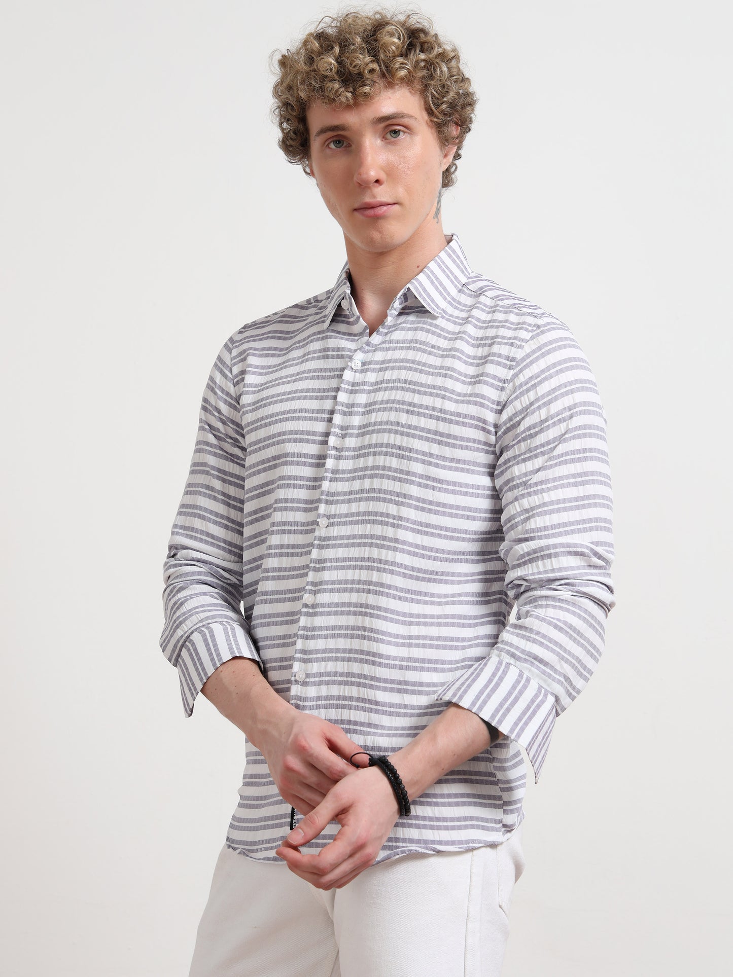 Ash Full sleeve Strips Shirts