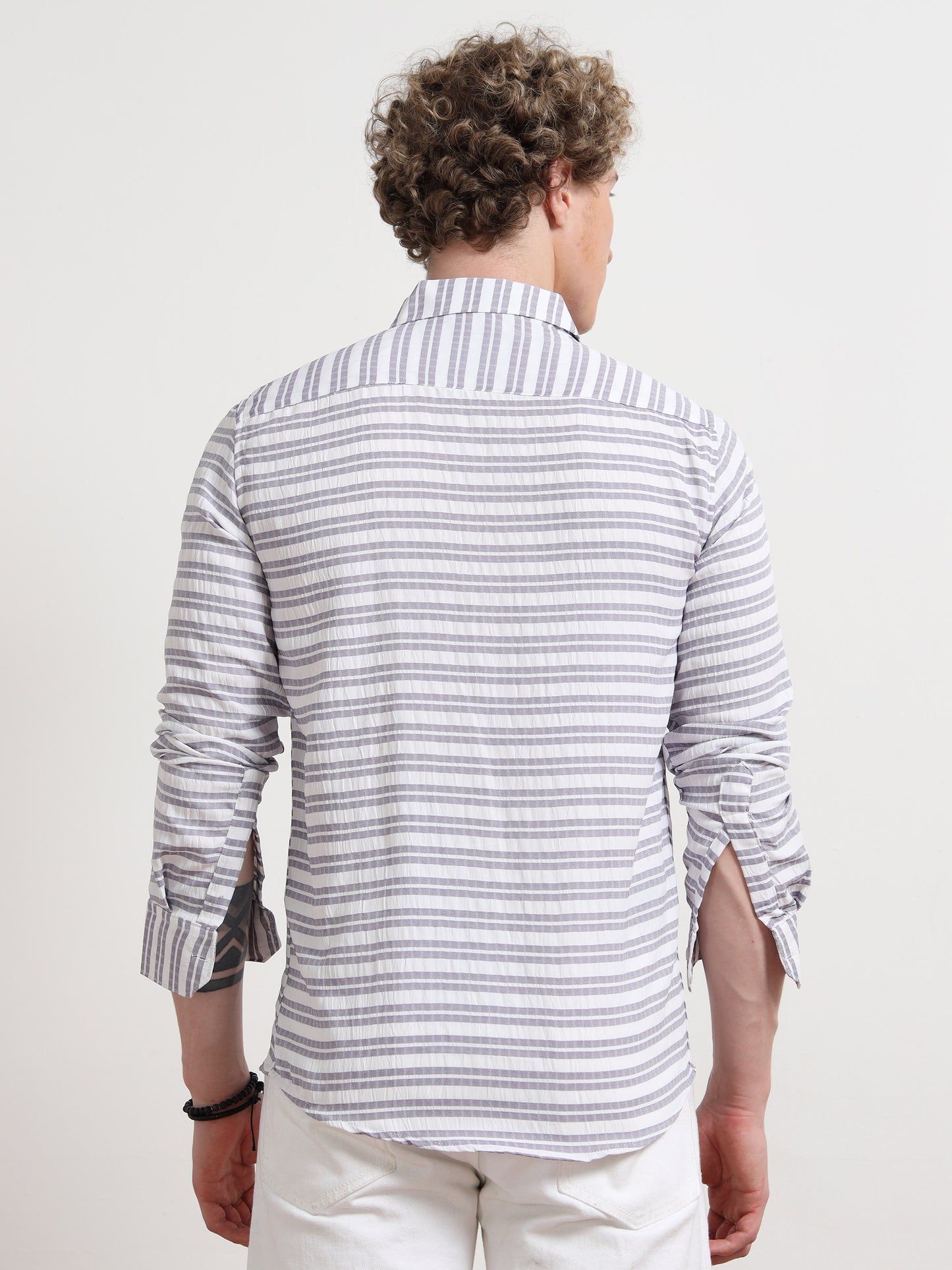 Ash Full sleeve Strips Shirts