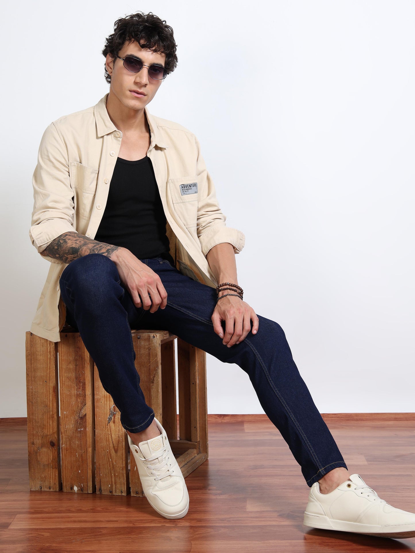 Men’s Indigo BlueSlim Fit Jeans by Black Thread