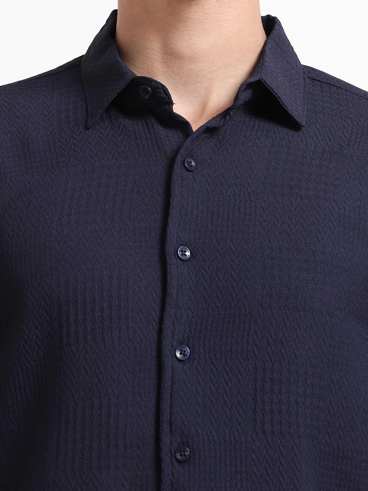 Full Sleeve Blue Shirt Texture for Men
