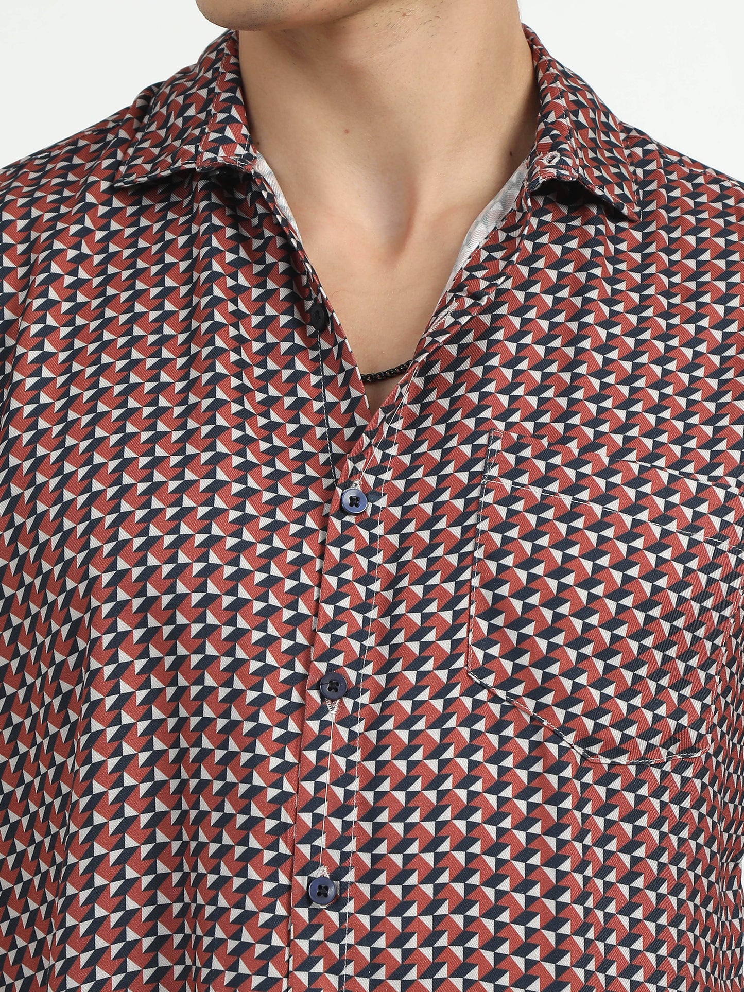 Reddish Digital Printed Half Sleeve Shirts for men