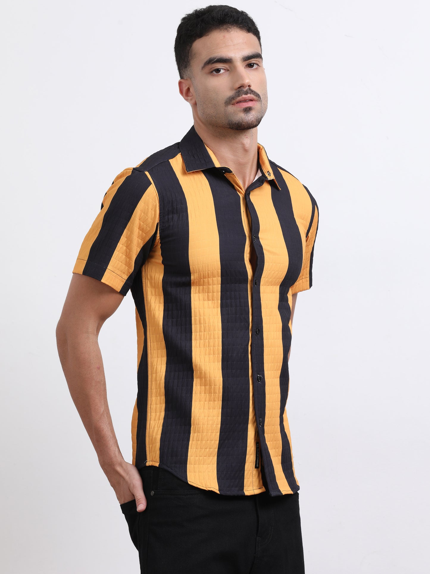 Multi Half Sleeve Poly Cotton Digital Print Shirts