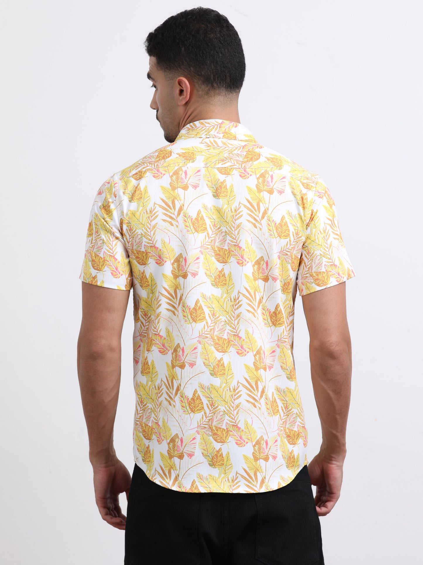 Multi Half Sleeve Poly Cotton Digital Print Shirts