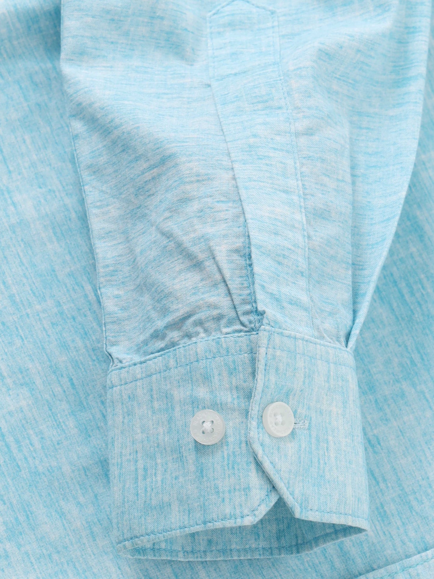 Men’s Light Blue Textured Slim Fit Casual Shirt By Black Thread