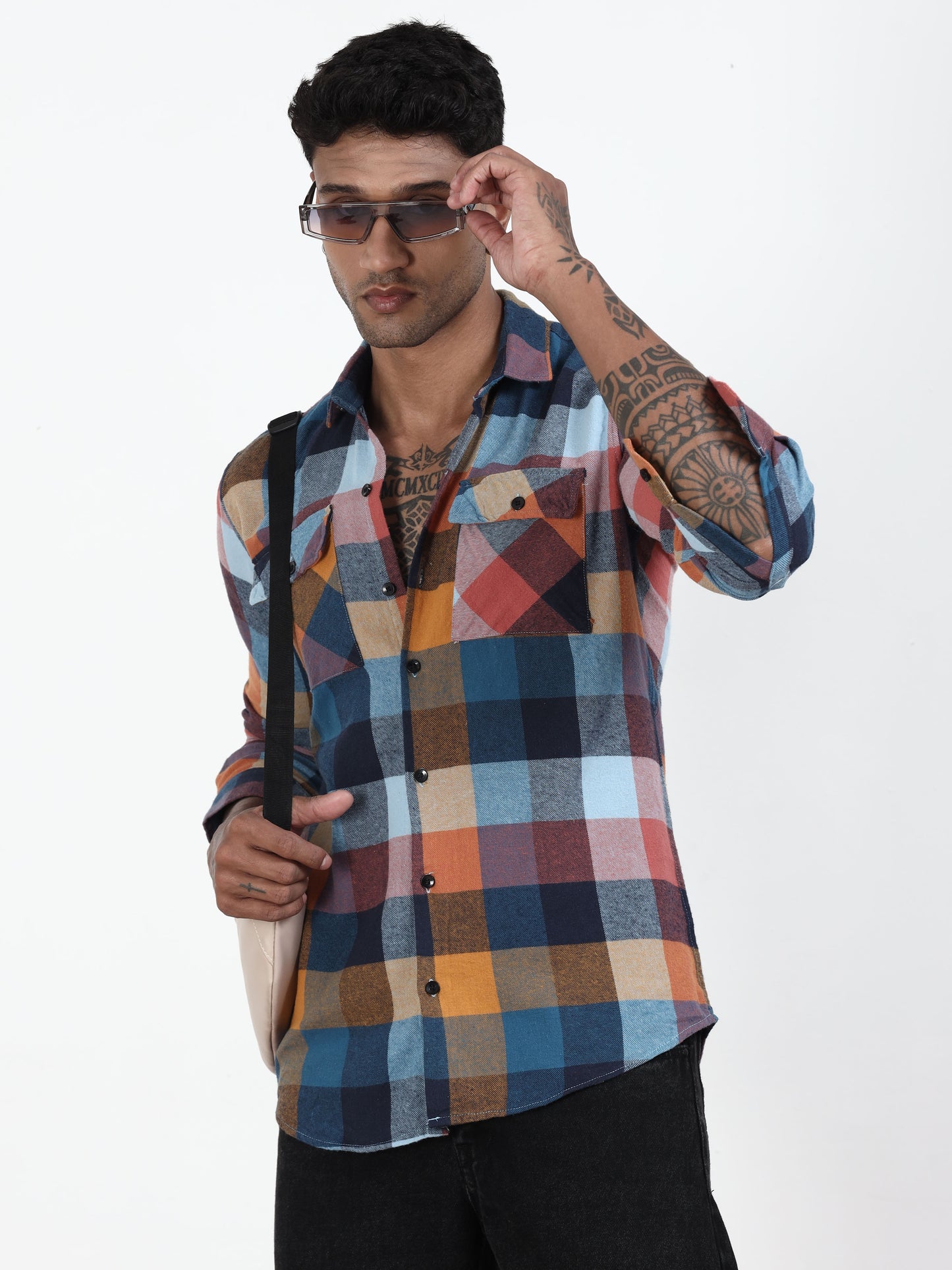 Multi Check Shirt For Men
