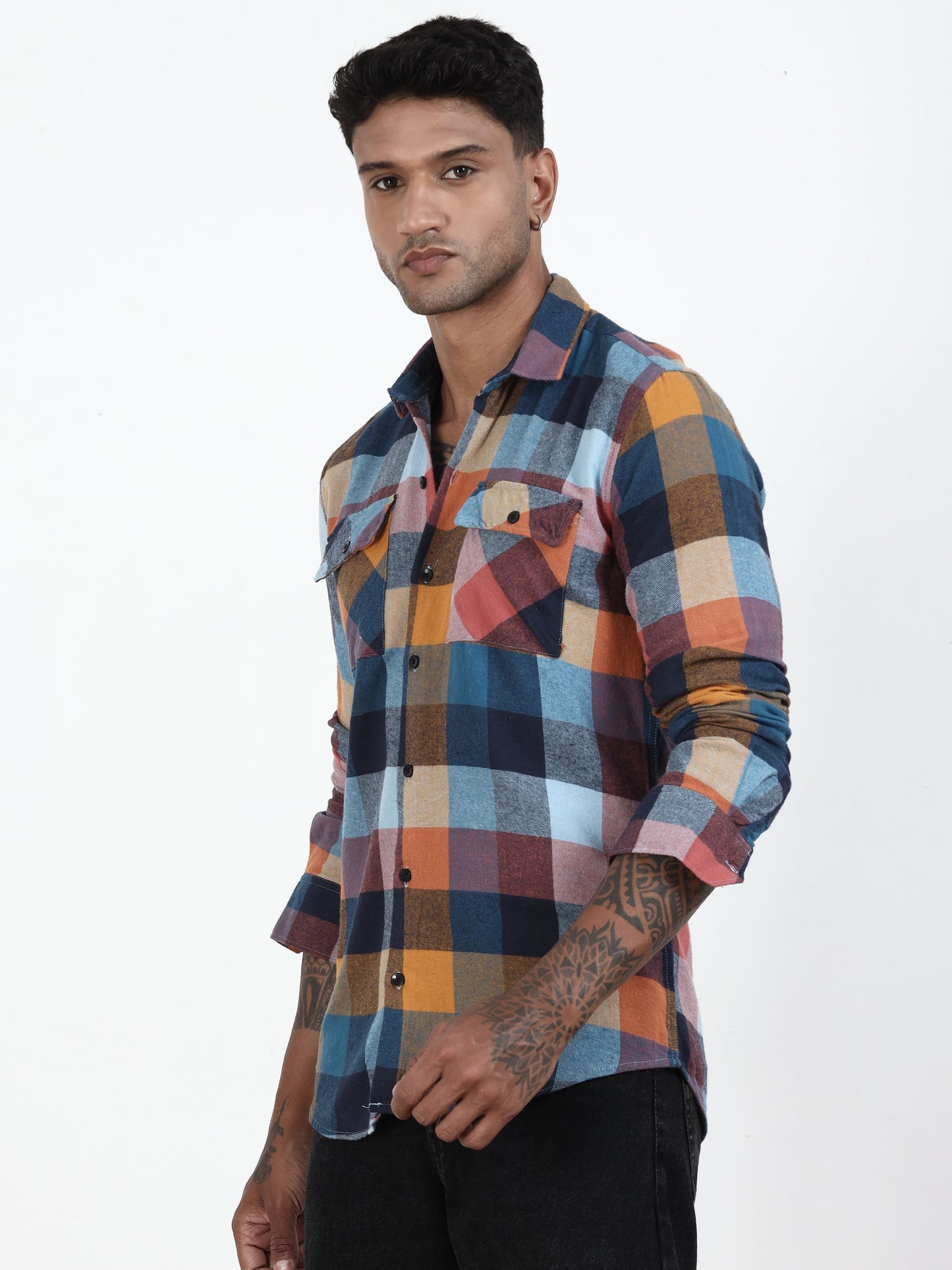 Multi Check Shirt For Men