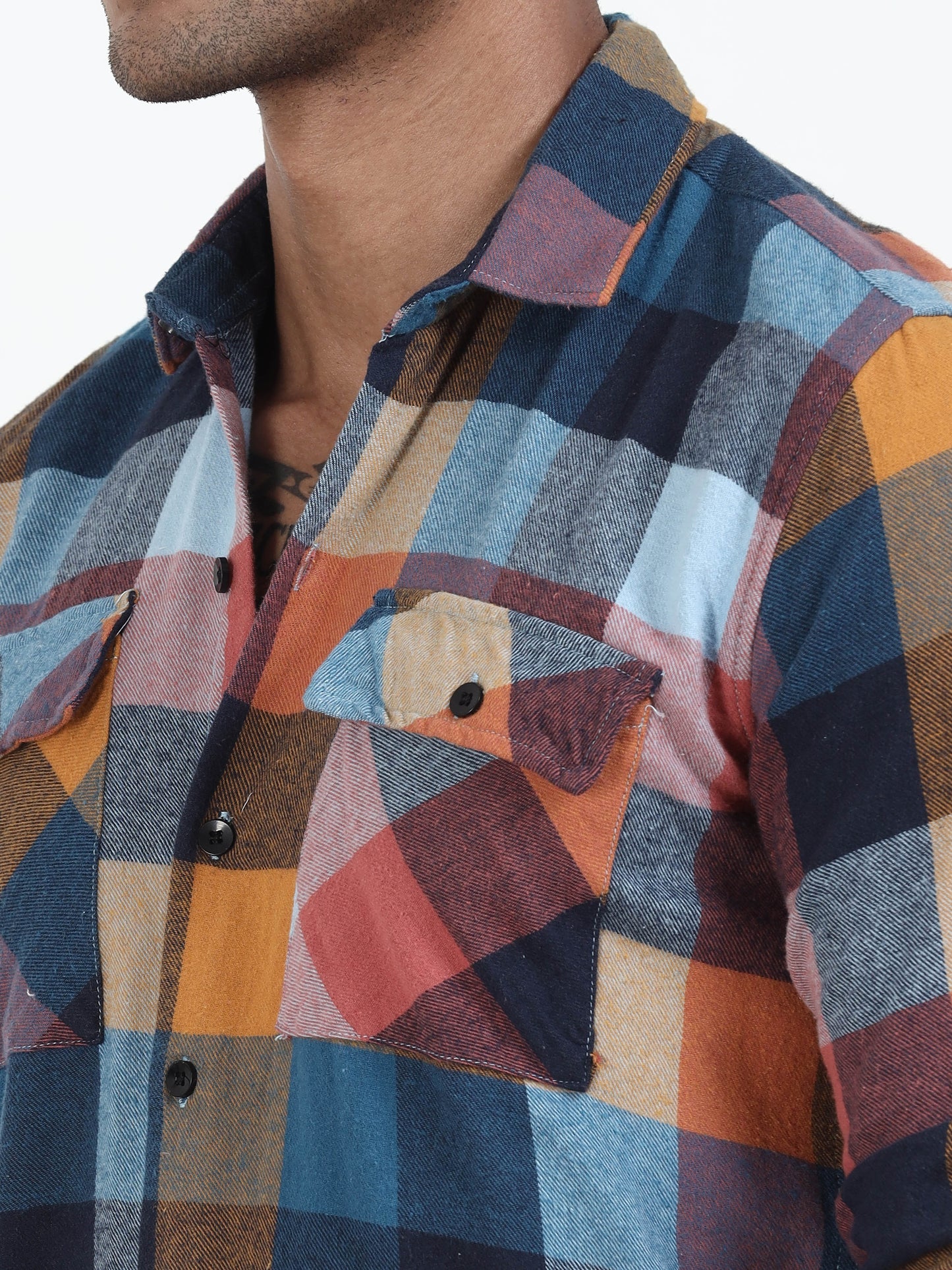Multi Check Shirt For Men