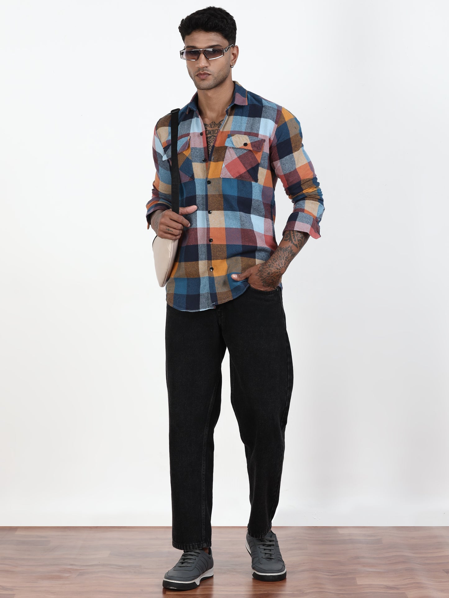 Multi Check Shirt For Men