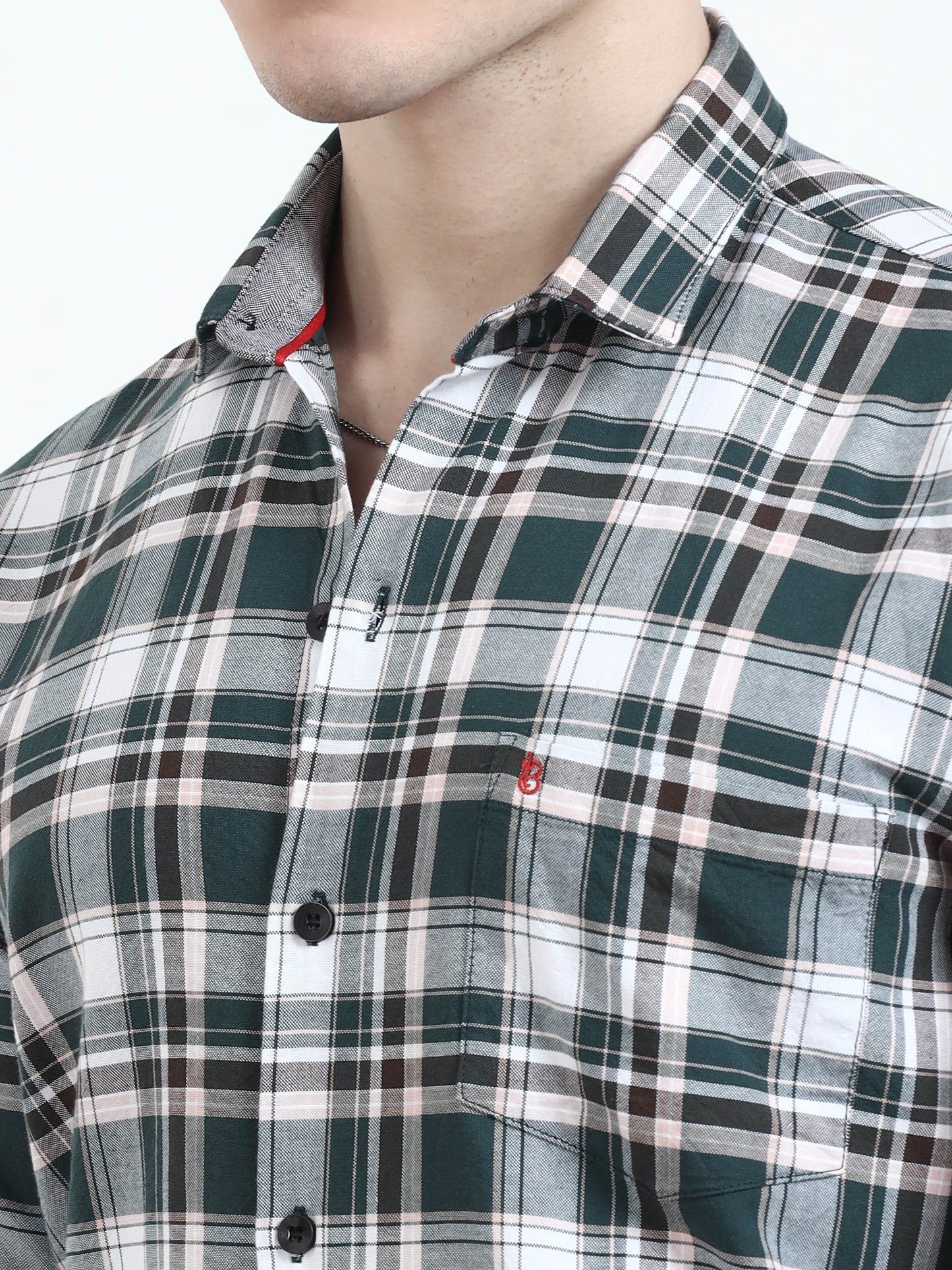 Classic Slate Mens Grey Check Shirt for men