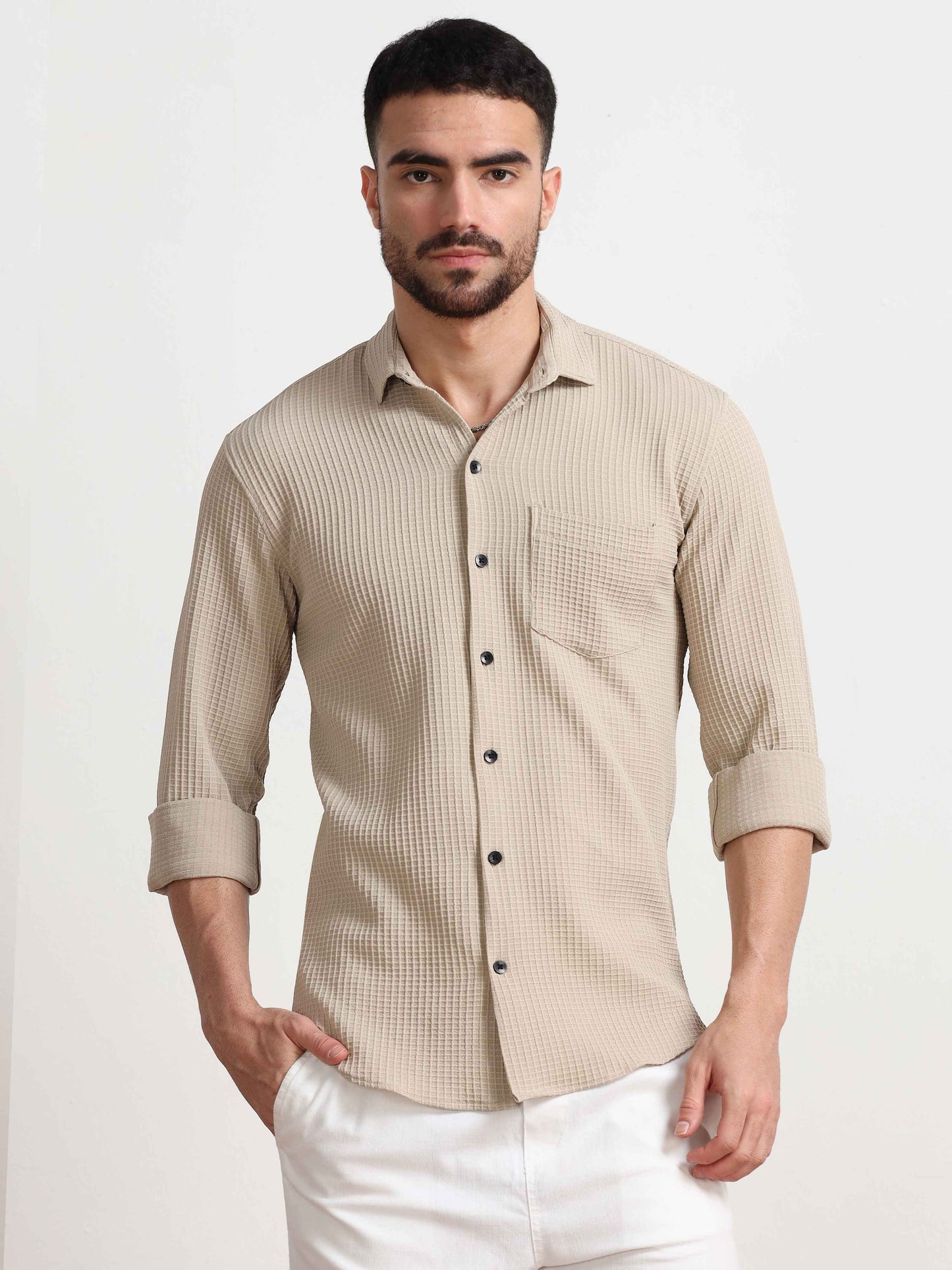 Beige Color Shirt for Men