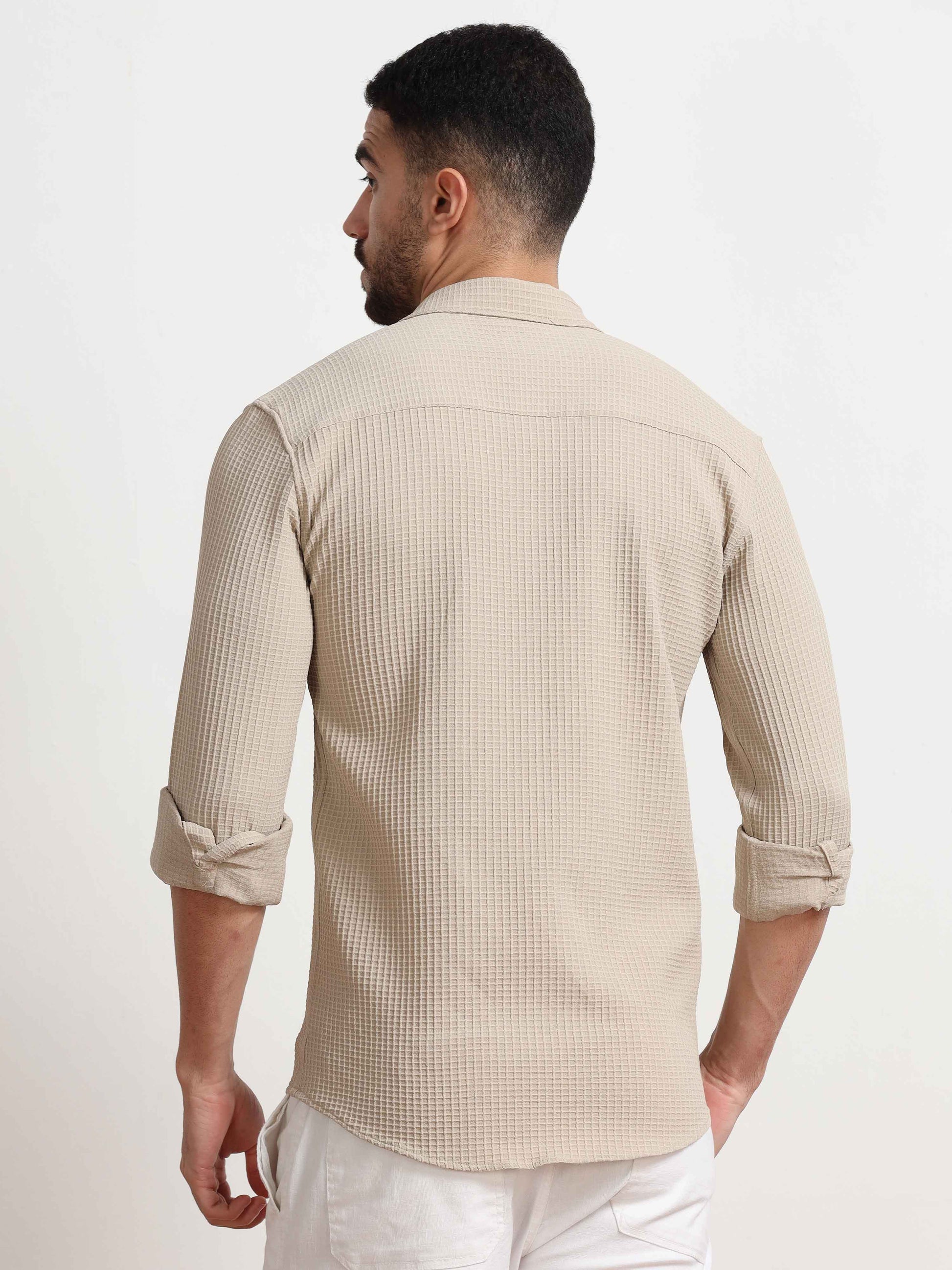 Beige Color Shirt for Men