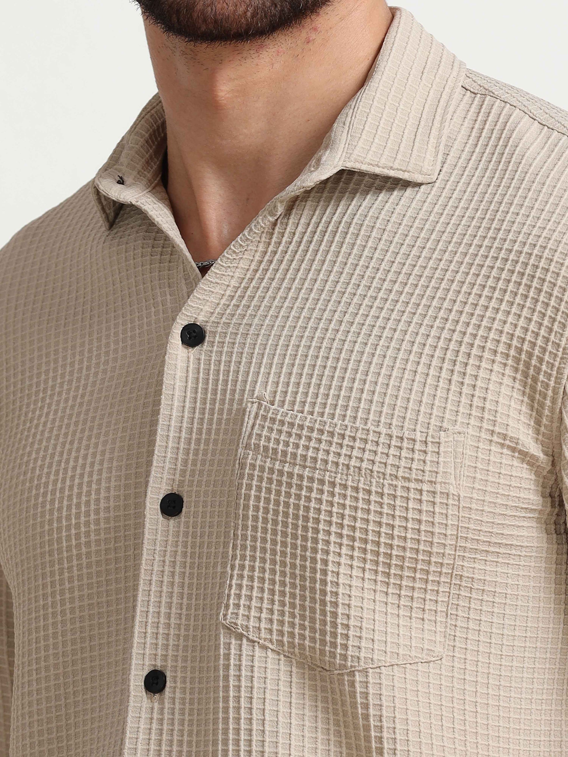 Beige Color Shirt for Men