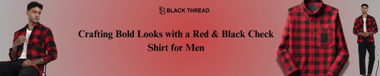 red and black check shirt 