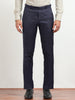 Men's Navy Blue Formal Regular Fit Trousers