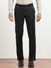 Men's Light Black Formal Regular Fit Trousers