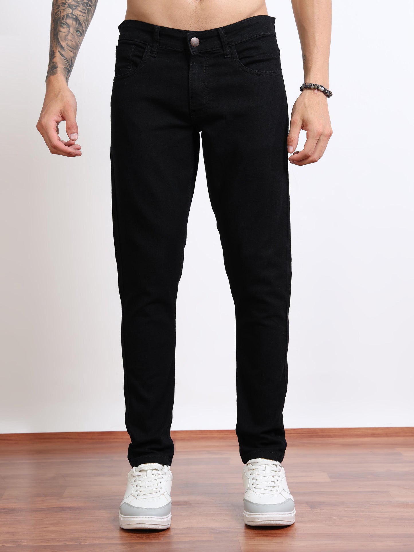 Men’s Slim Fit Stretch Jeans – Jet Black