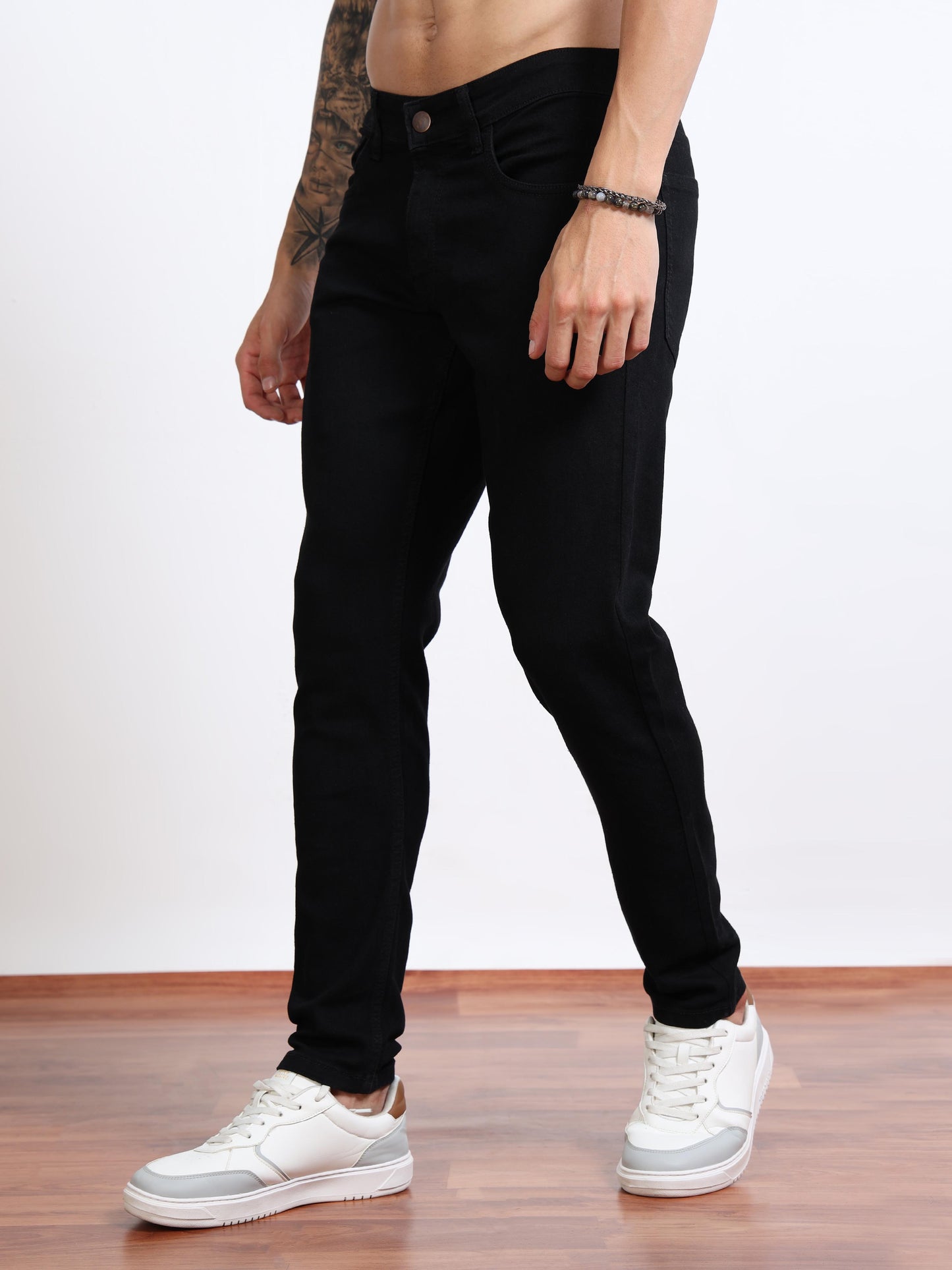 Men’s Slim Fit Stretch Jeans – Jet Black