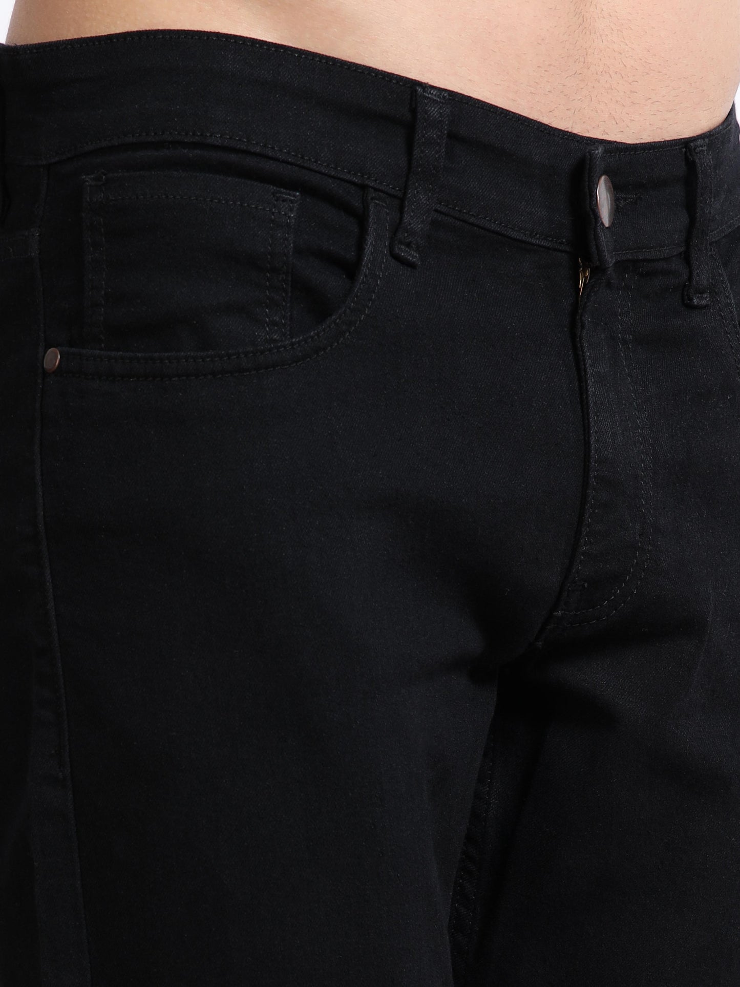 Men’s Slim Fit Stretch Jeans – Jet Black
