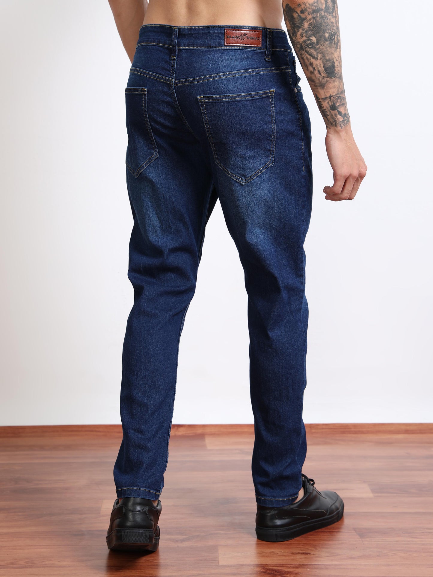 Men’s Slim Fit Blue Washed Jeans