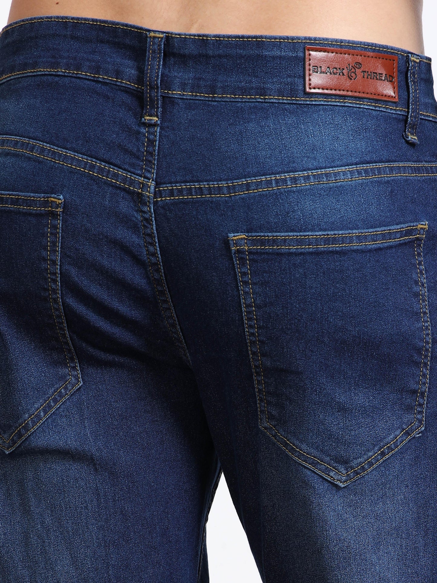 Men’s Slim Fit Blue Washed Jeans