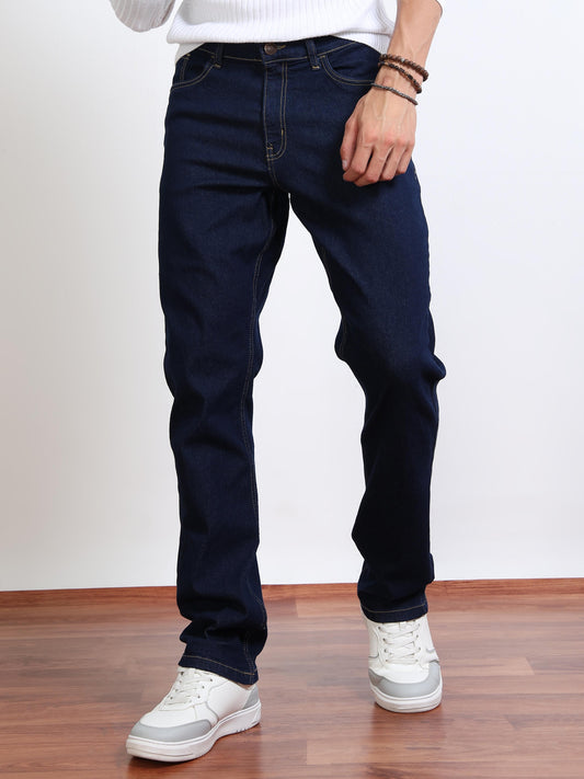 Men’s Dark Blue Straight Fit Jeans