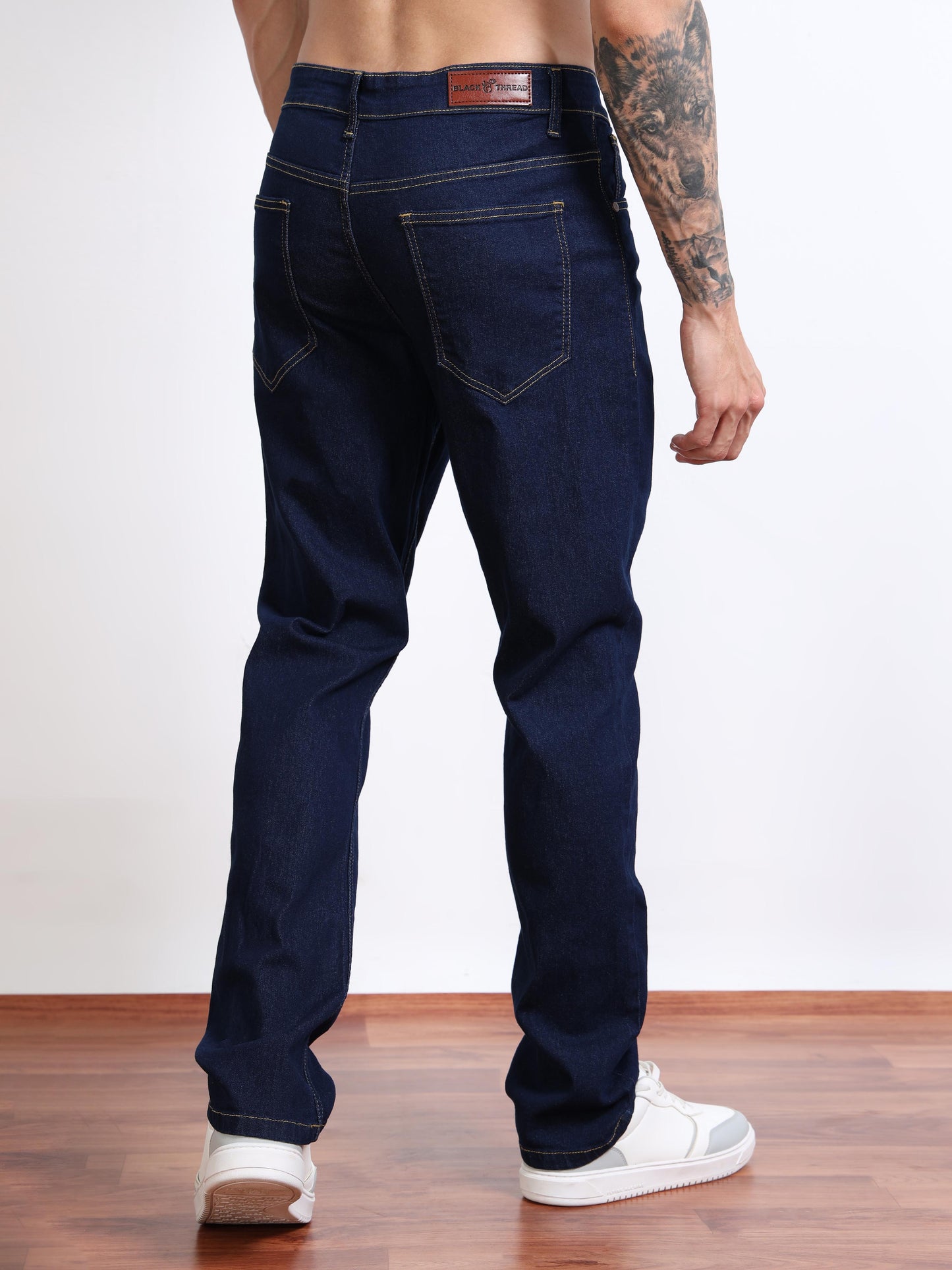 Men’s Dark Blue Straight Fit Jeans
