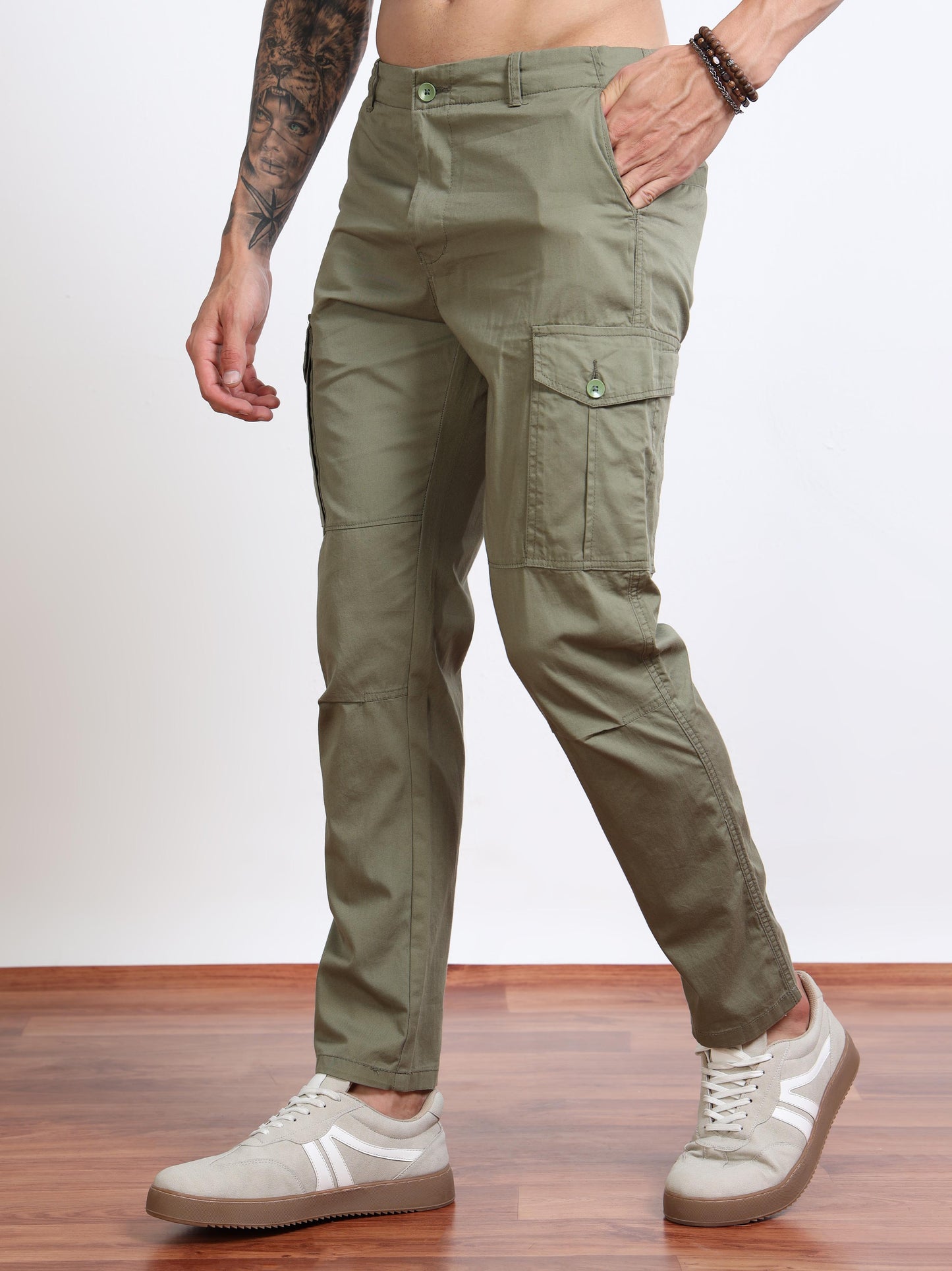 Men’s Olive Green Cargo Pants