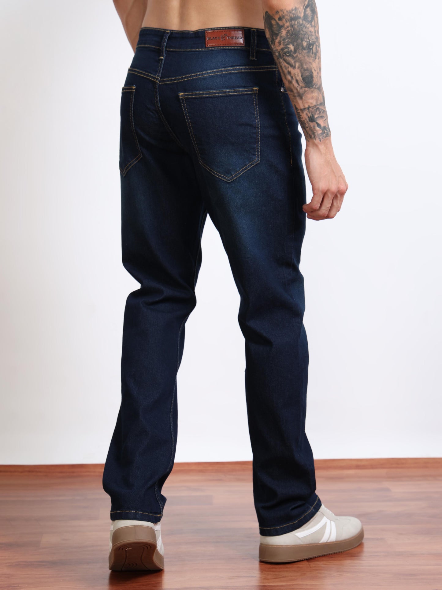 Men’s Dark Wash Straight Fit Jeans