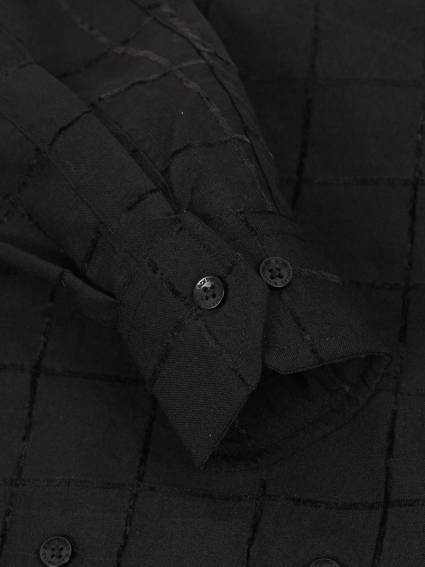 Black Men's Cotton Checks Design Casual Shirt - Premium Comfort Fit