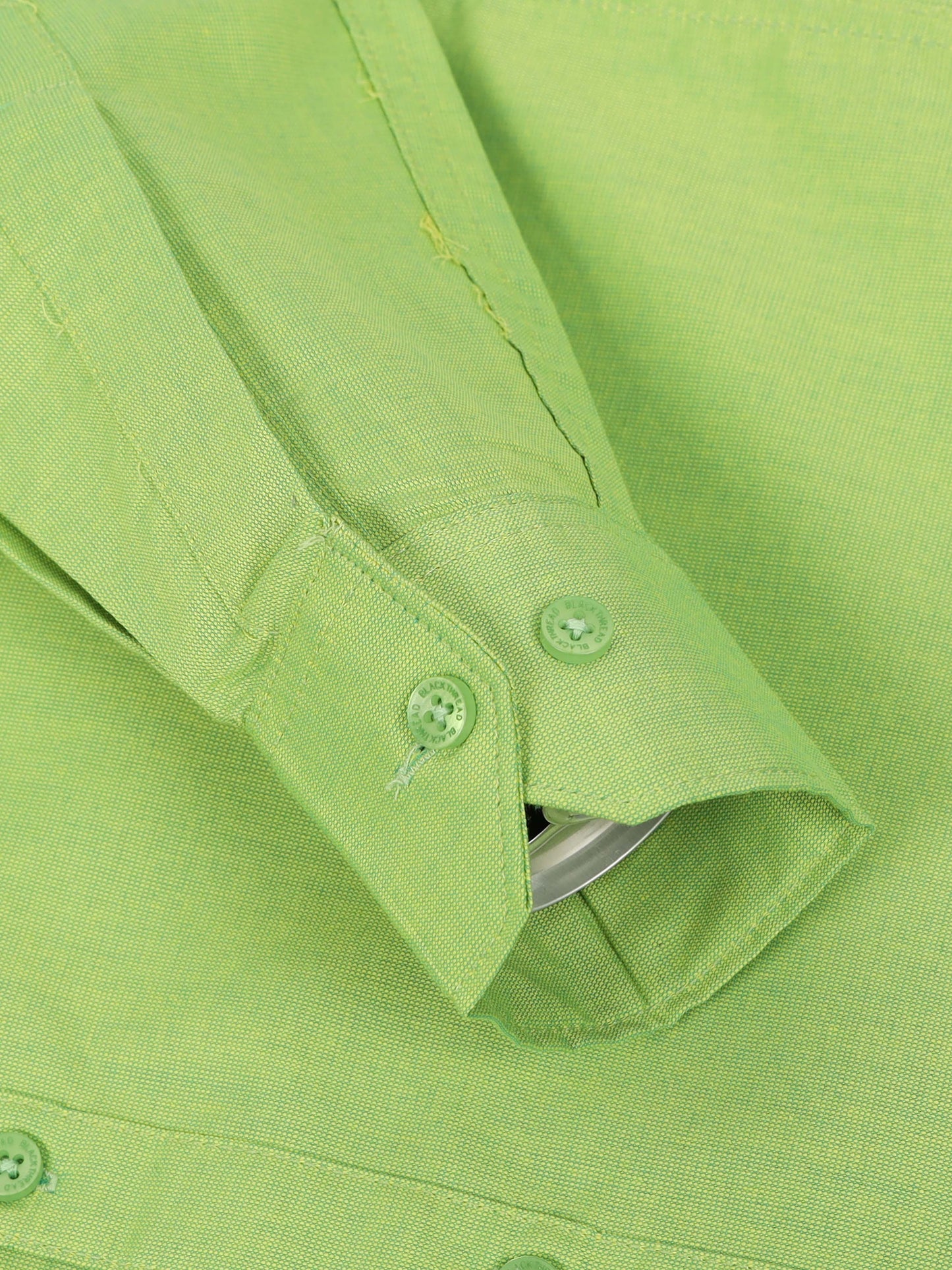 Green Men's Cotton Plain Casual Shirt - Premium Comfort Fit