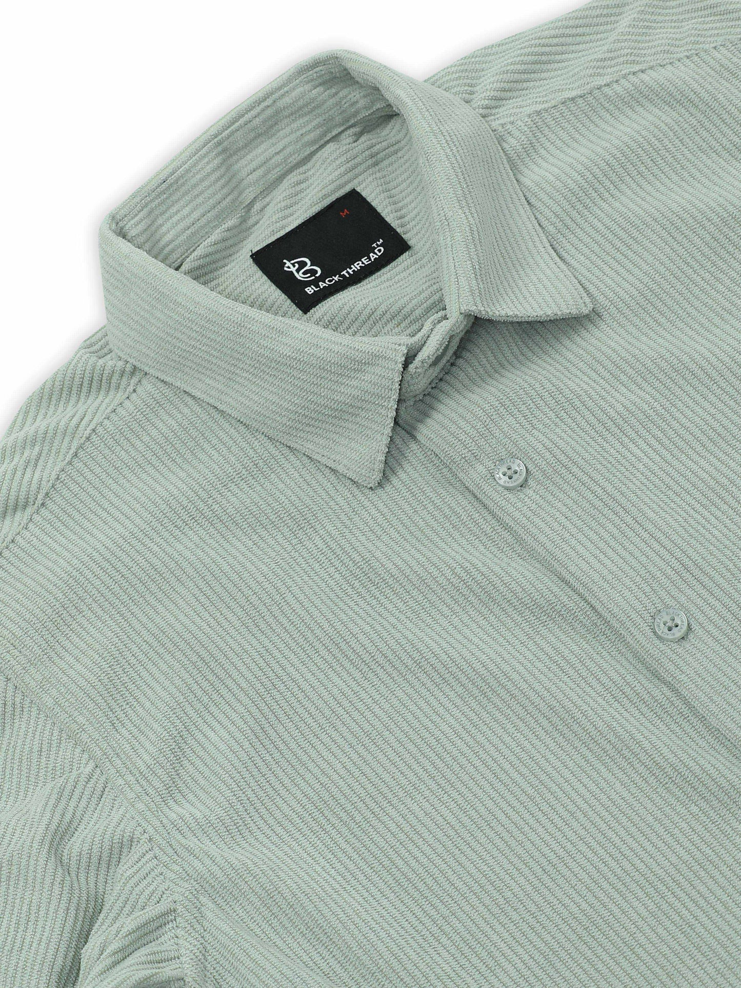 Green Full sleeve Corduroy Shirts