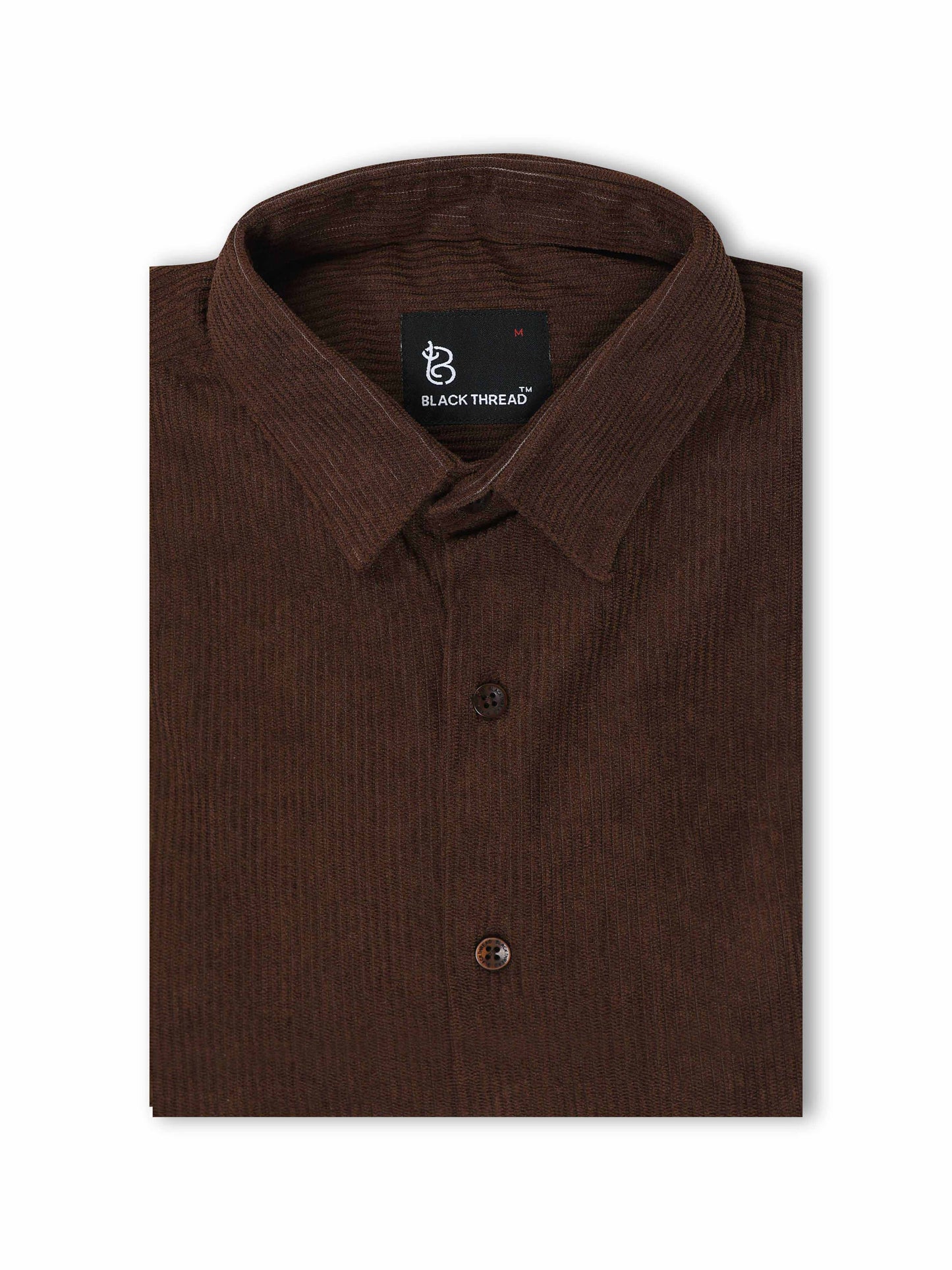 Brown Full sleeve Corduroy Shirts