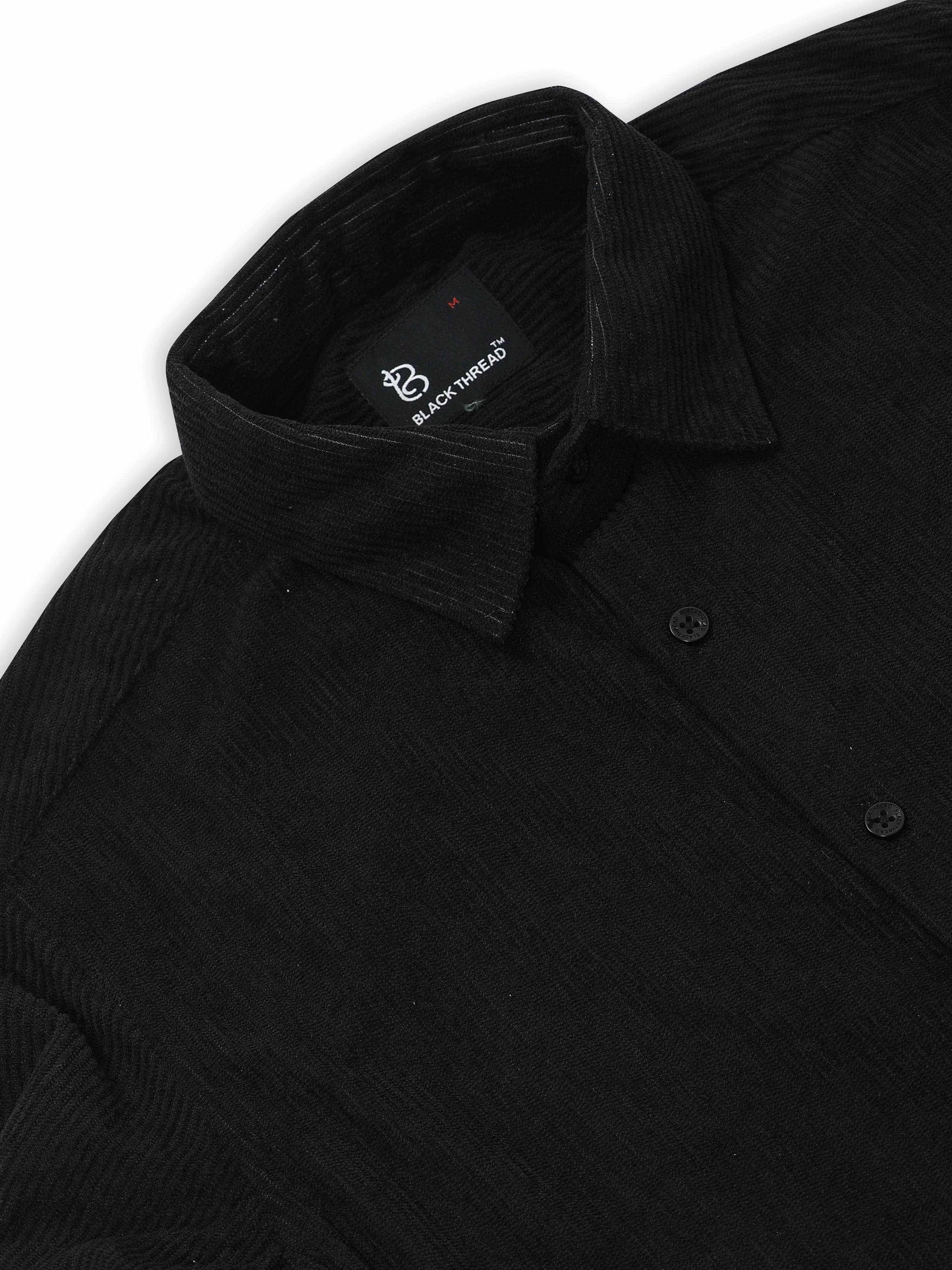 Black Full sleeve Corduroy Shirts
