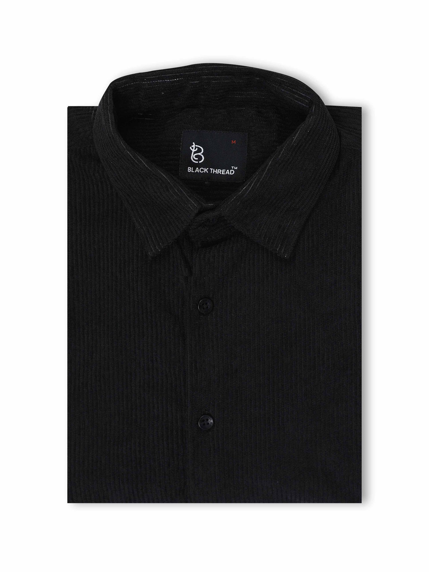 Black Full sleeve Corduroy Shirts
