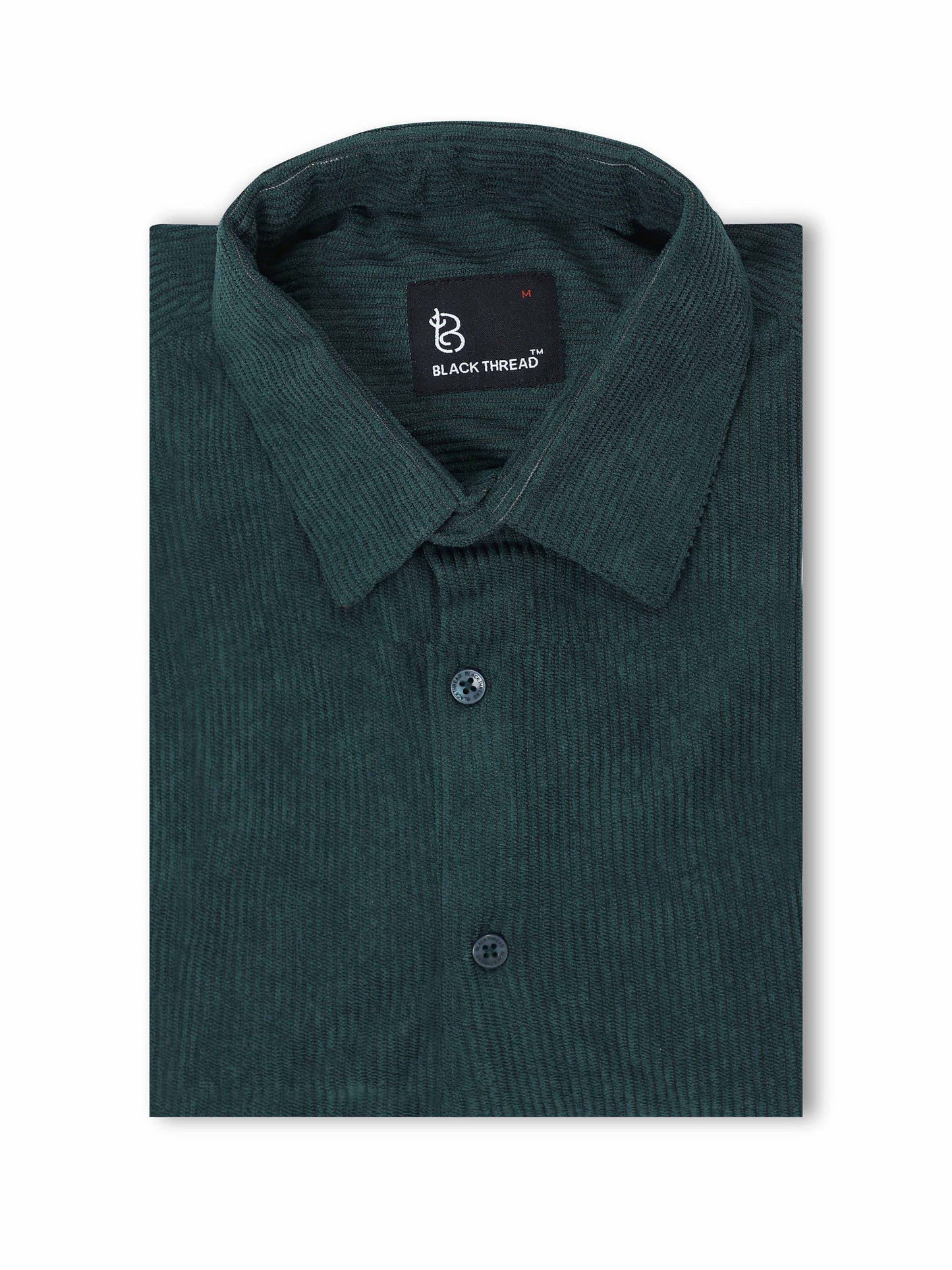 Dark green Full sleeve Corduroy Shirts
