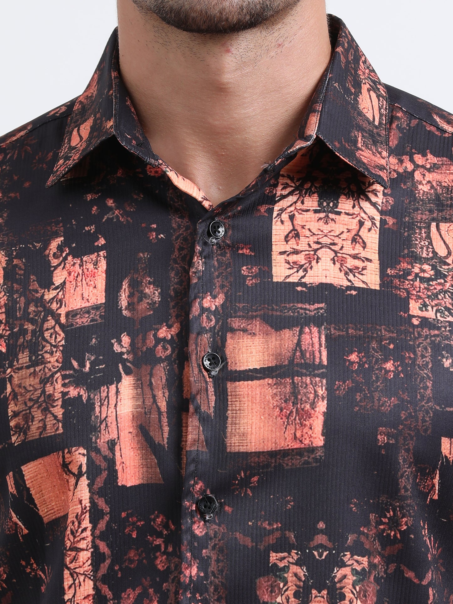 Multi Half Sleeve Poly Cotton Digital Print Shirts