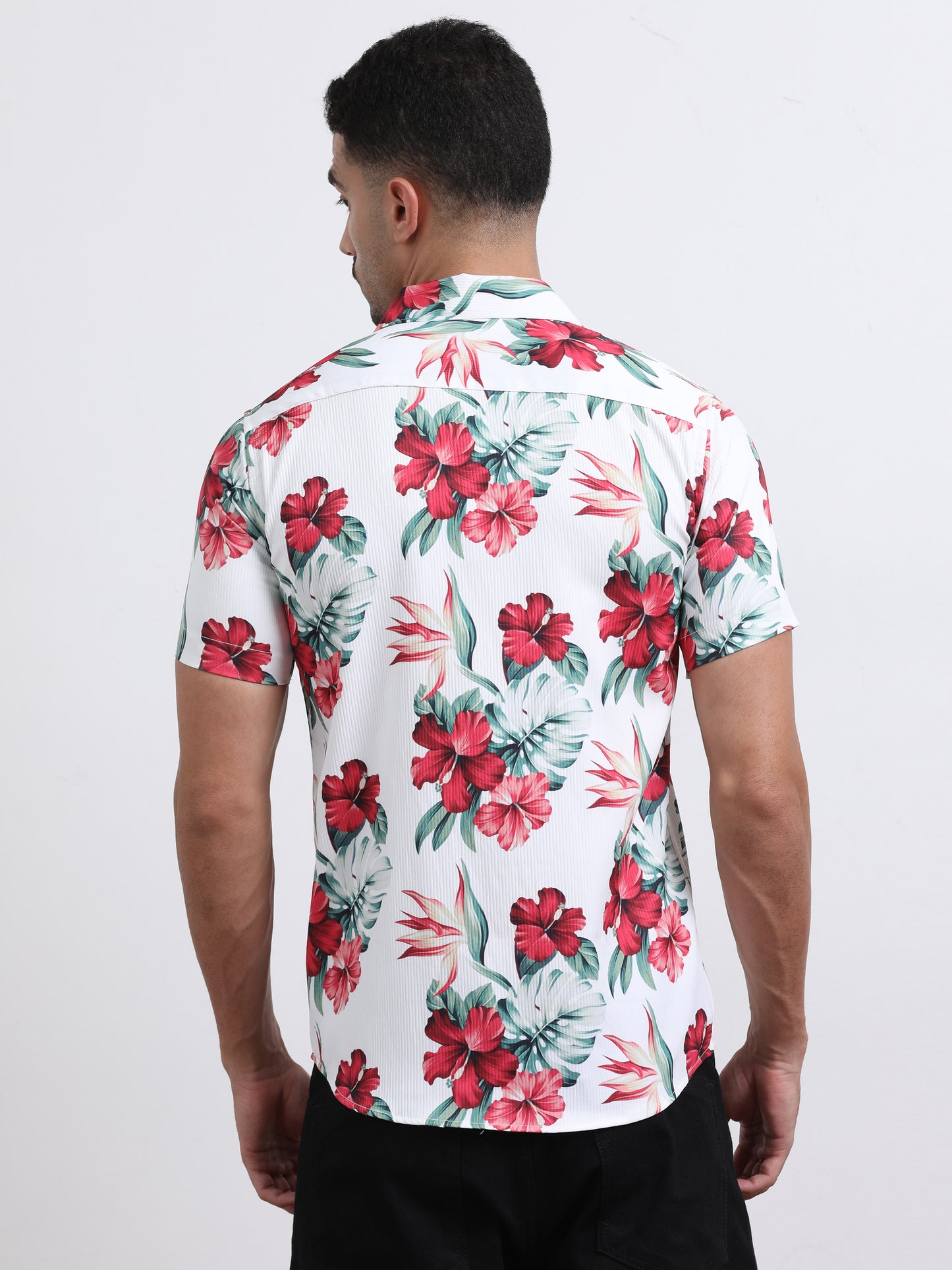 Multi Half Sleeve Poly Cotton Digital Print Shirts