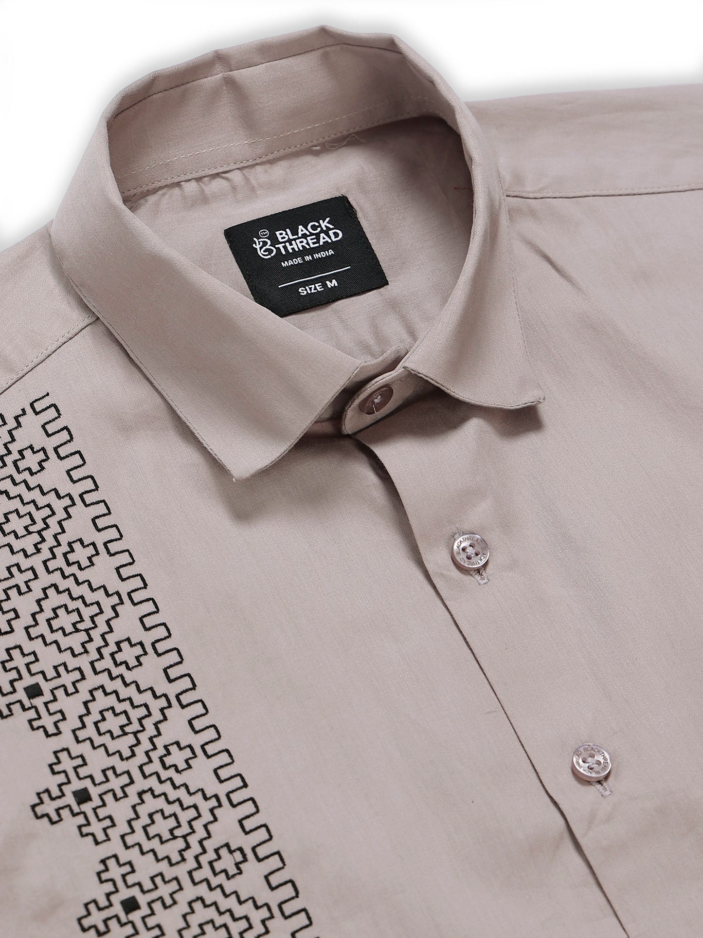 Men's Beige Embroidery
