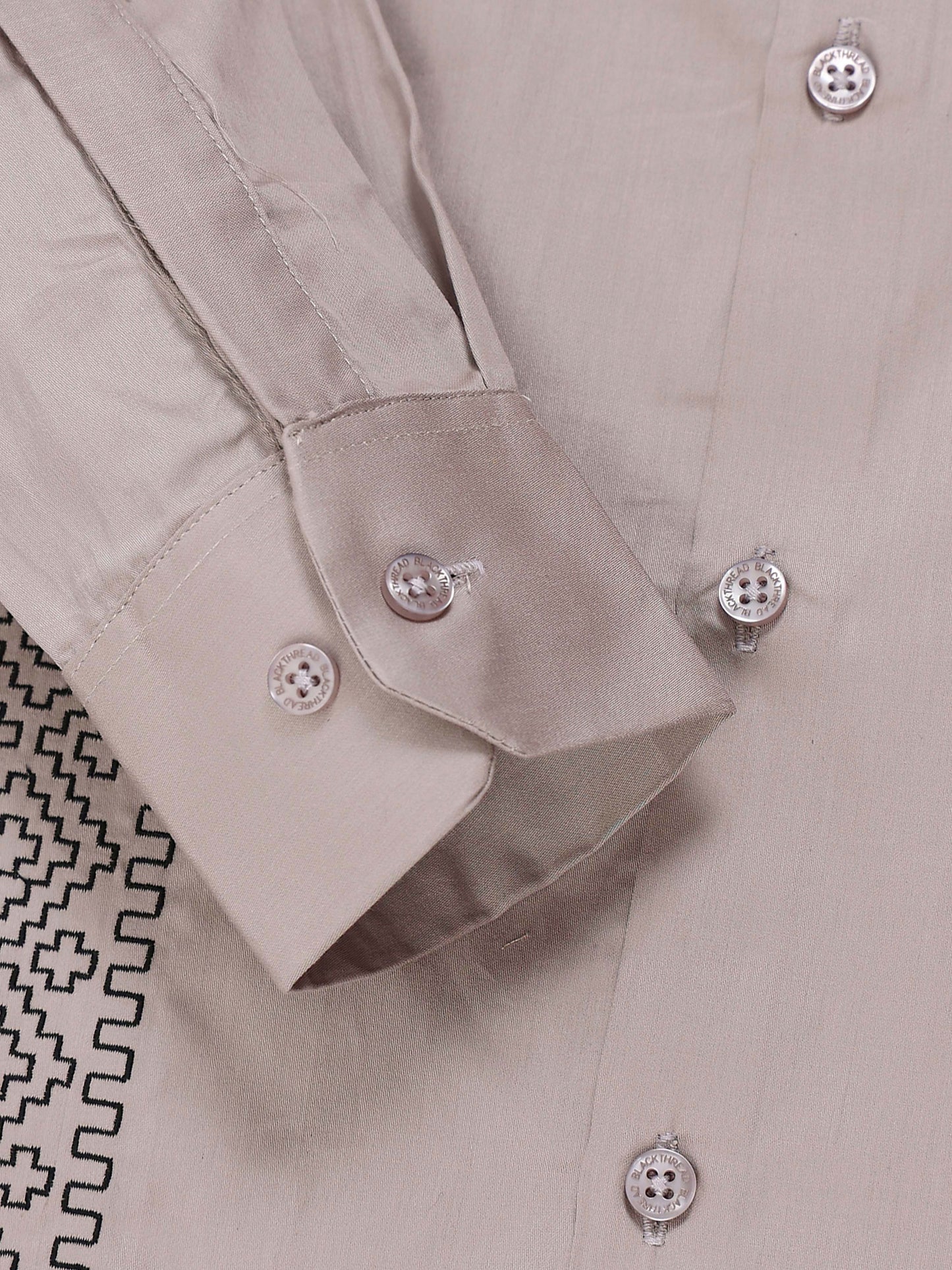 Men's Beige Embroidery