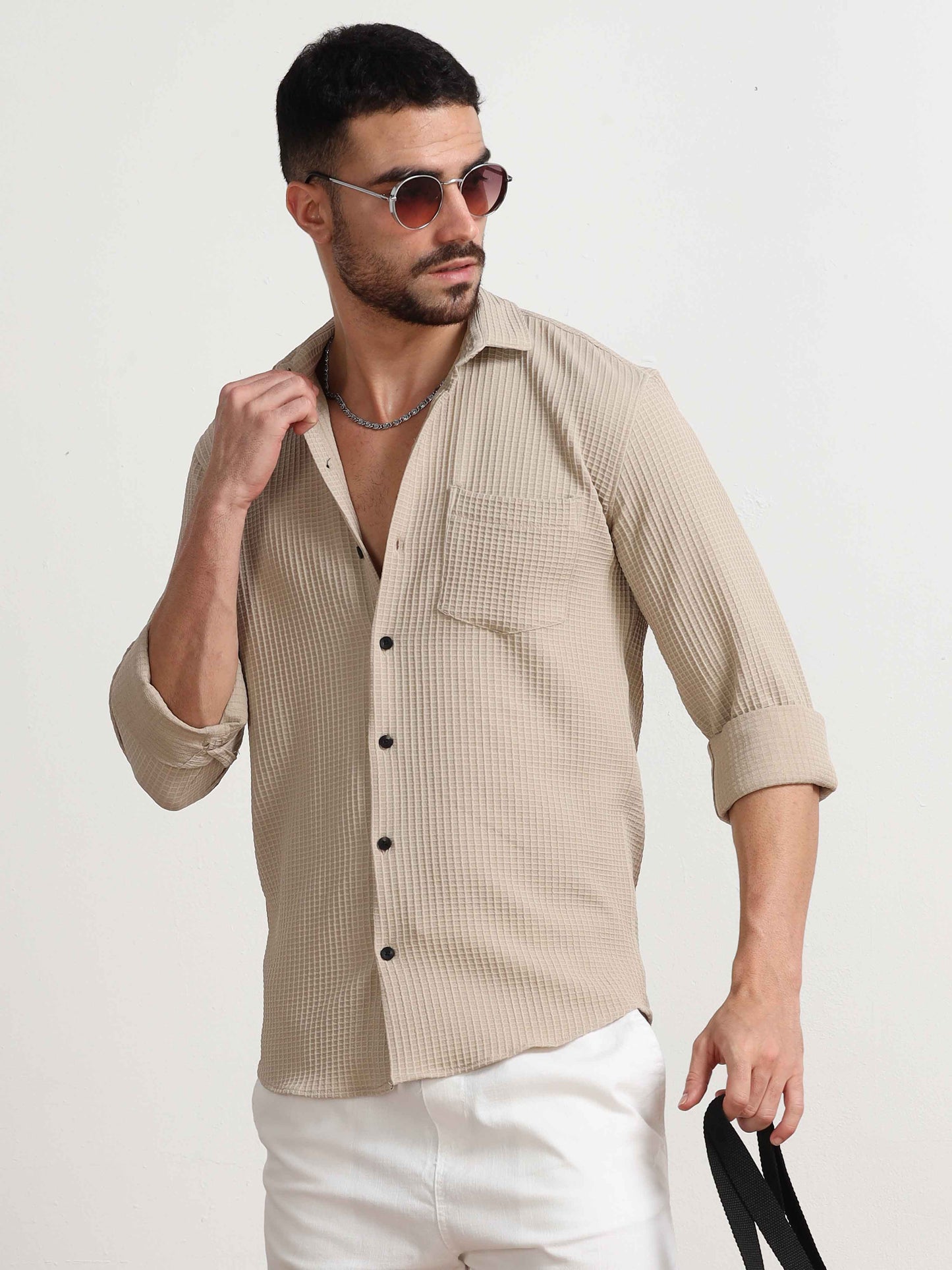 Beige Color Shirt for Men