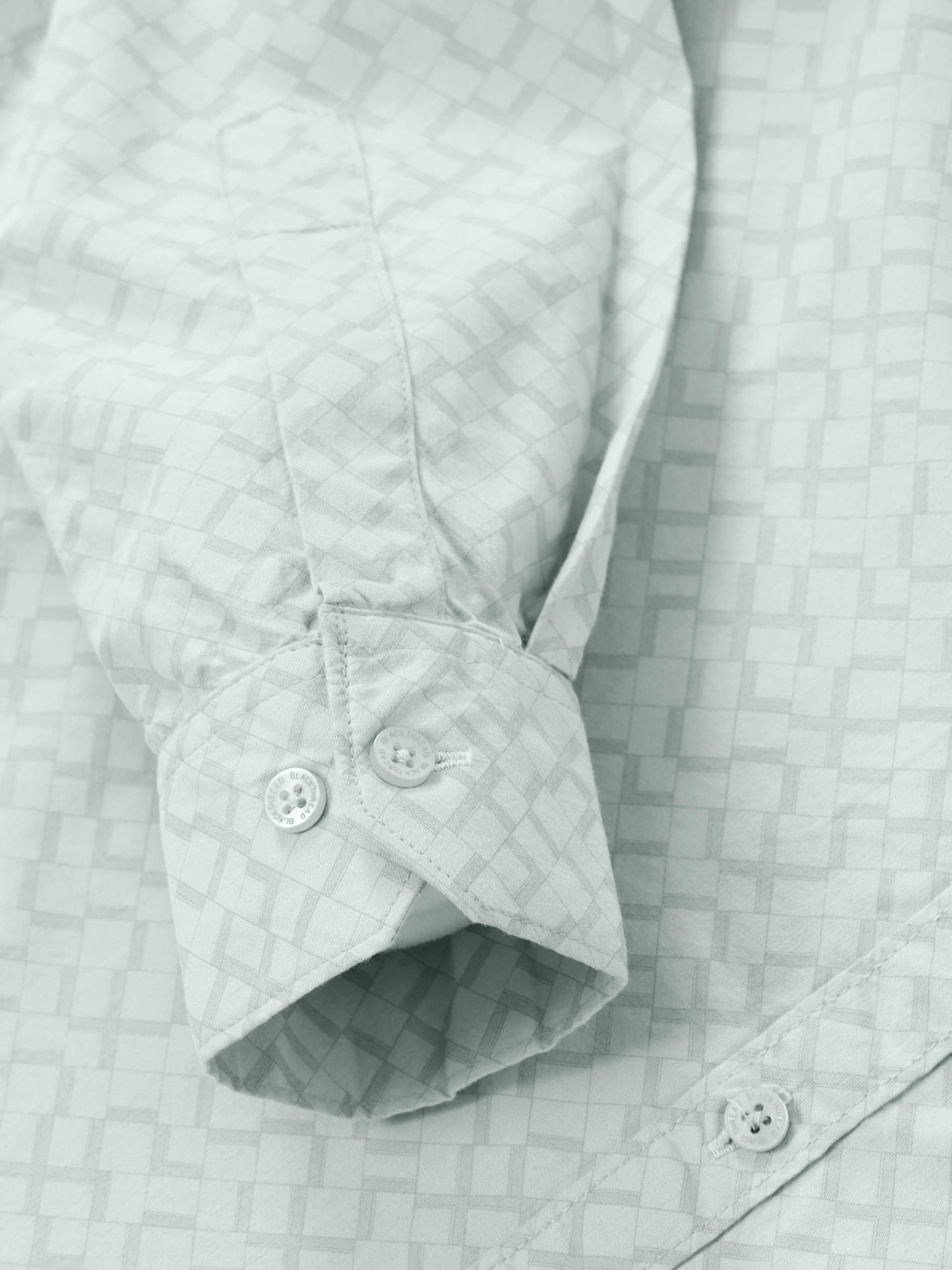 Men’s Light Grey Subtle Printed Slim Fit Casual Shirt By Black Thread