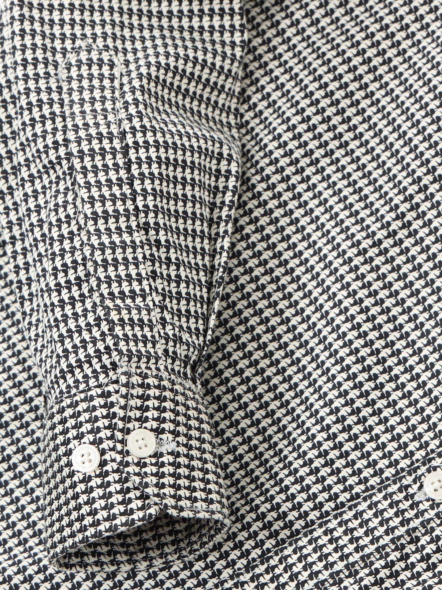 Men’s Black & White Micro Check Slim Fit Casual Shirt By Black Thread