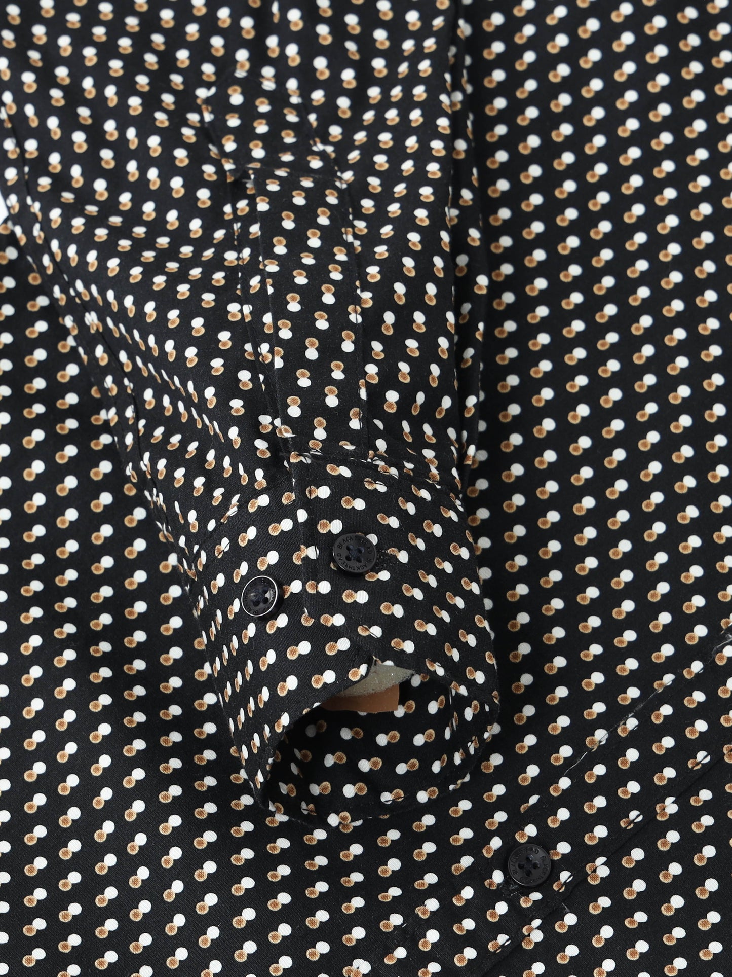 Men’s Black Geometric Printed Slim Fit Casual Shirt By Black Thread